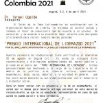 Premio Internacional de Liderazgo Colombia 2021